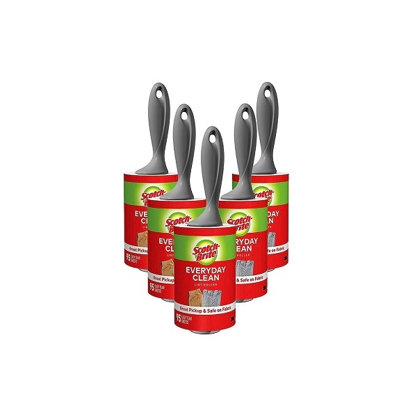 Scotch-Brite Lint Roller, 95 Sheets, 5 Count