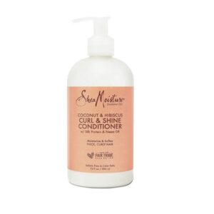 SheaMoisture Curl & Shine Conditioner with coconut oil and silk protein