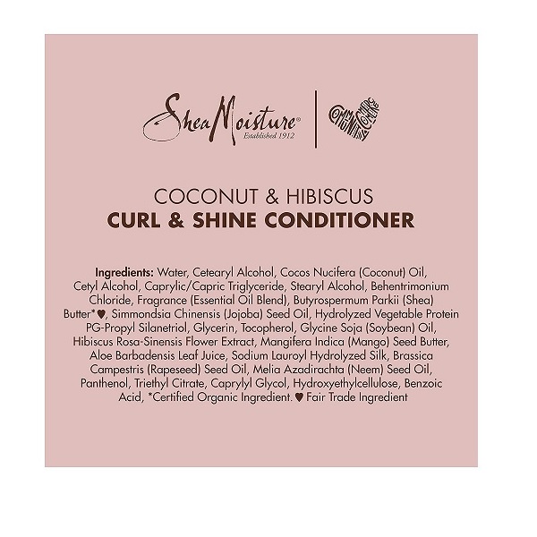 Shea Moisture Coconut & Hibiscus Curl & Shine Conditioner - 13 oz - Image 12
