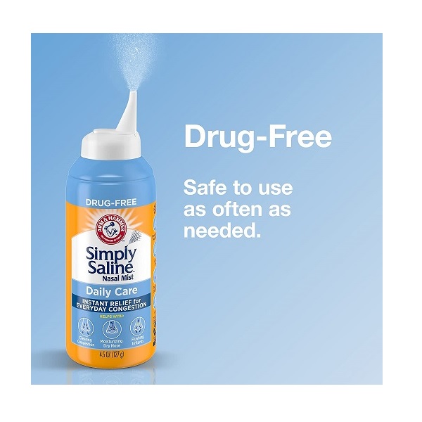 Simply Saline Adult Nasal Mist, Original Giant Size, 4.25-Ounce - Image 5