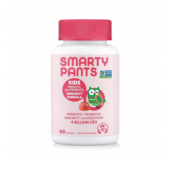SmartyPants Gummy Vitamins Kid's Non-GMO, Gluten-free, Patent-Pending Probiotic and Pre-biotic Immunity Gummies