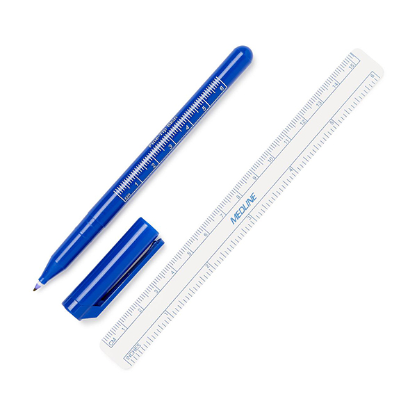 Sterile Fine Tip Skin Marker with Ruler