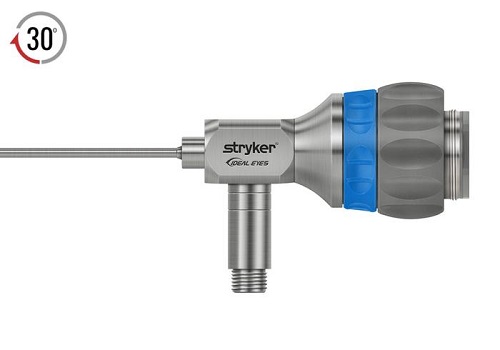 Stryker 2.7 mm 30º Precision™ IDEAL EYES™ HD Autoclavable Arthroscope, C-Mount, J-Lock, Reverse Cant, 75 mm