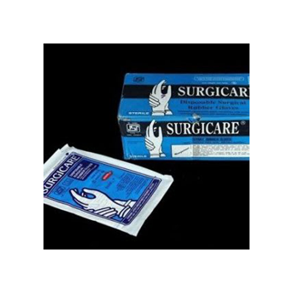 Surgicare Disposable Surgical Rubber Gloves (7.5)