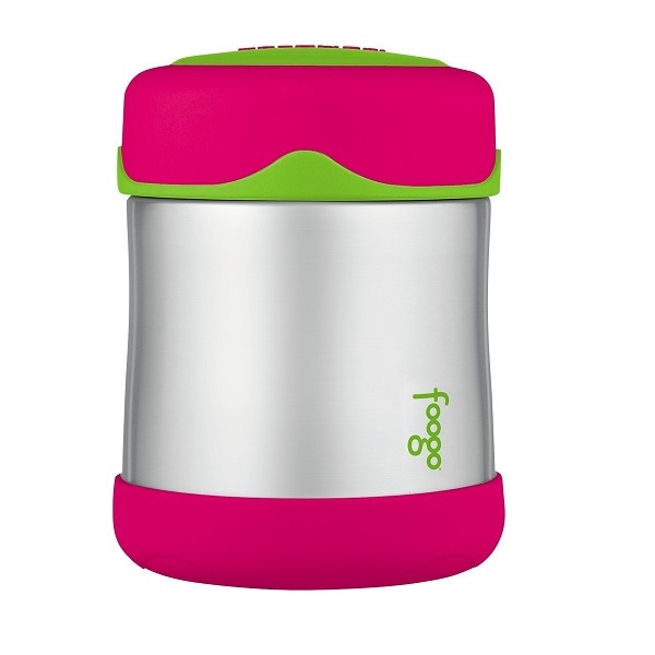 Thermos Foogo Vacuum Insulated Stainless Steel 10-Ounce Food Jar, Watermelon/Green