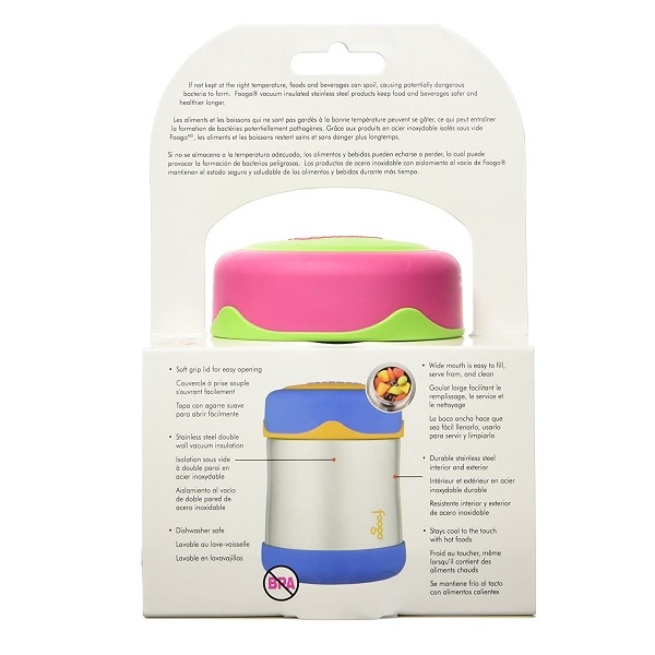 Thermos Foogo Vacuum Insulated Stainless Steel 10-Ounce Food Jar, Watermelon/Green - Image 6