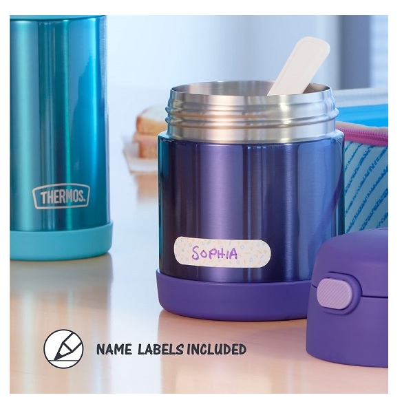 Thermos Funtainer 10 Ounce Stainless Steel Vacuum Insulated Kids Food Jar With Spoon, Preschool Mickey - Image 6