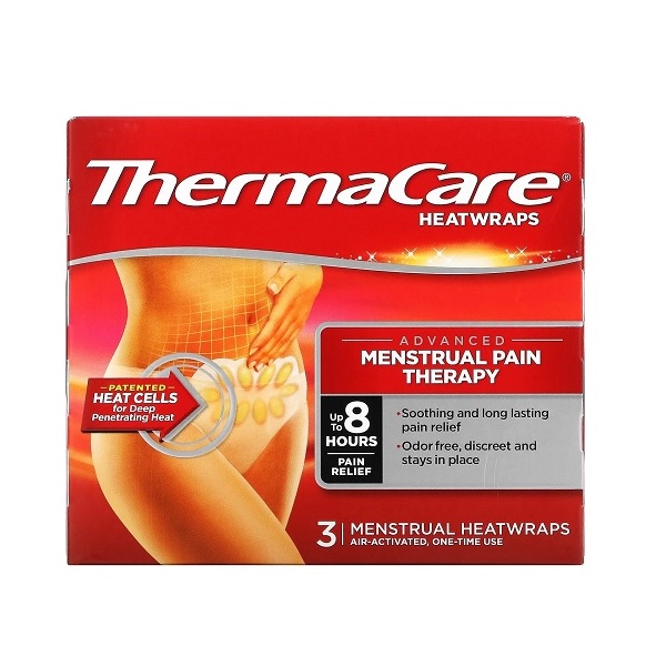 ThermaCare Menstrual Heat Wraps for period cramp relief