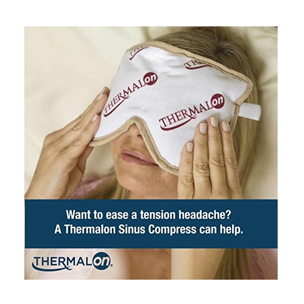 Thermalon Microwave Activated Moist Heat-Cold Sinus Mask for Sinus Pressure, Headaches, TMJ, 5.5" X 8" - Image 4