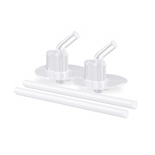 Thermos Replacement Plastic Straws for 12-Ounce Funtainer Bottle (Clear) - 2 Pack - Image 3