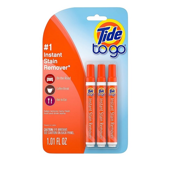 Tide To Go Mini Instant Stain Remover Pen, 3 count