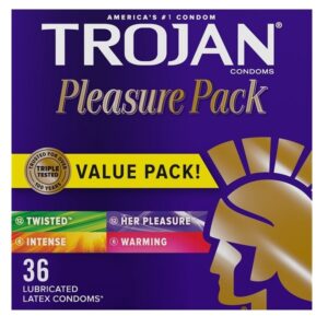Trojan Pleasure Pack Lubricated Condoms 36 Count