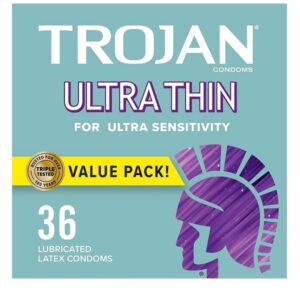 Trojan Sensitivity Ultra Thin Lubricated Condoms 36 Count
