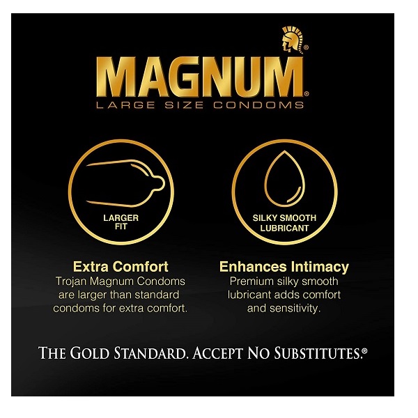 Trojan Magnum Ecstasy Ultrasmooth Lubricant,10-count - Image 2