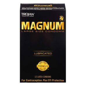 Trojan Magnum Large Lubricated Condoms 12 Count