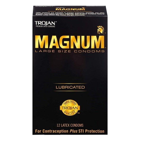 Trojan Magnum Large Lubricated Condoms 12 Count
