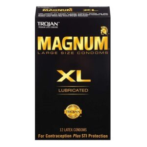 Trojan Magnum XL Lubricated Condoms 12 Count
