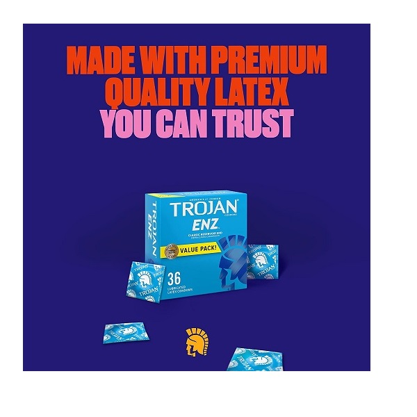 Trojan-enz Condom ENZ Lubricated, 36 Count - Image 4