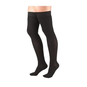 Truform 8848 thigh high compression stockings 30–40 mmHg black large