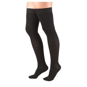 Truform Firm Thigh High Compression Stocking Black XL 30–40 mmHg