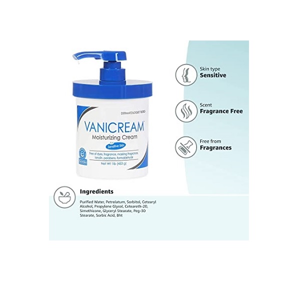 Vanicream Moisturizing Skin Cream with Pump Dispenser, 1 Pound (Copy) - Image 4
