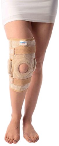 Vissco New Hinged Elastic Support with Open Patella - Large
