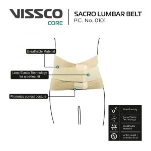 Vissco Sacro Lumbar Belt with Double Strapping(0101)