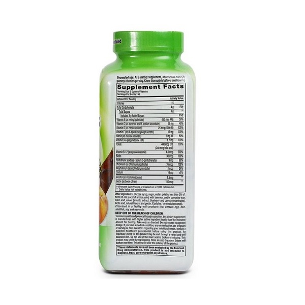 Vitafusion MultiVites Essential Multivitamin Natural Berry, Peach and Orange Flavor 260 ct. - Image 2