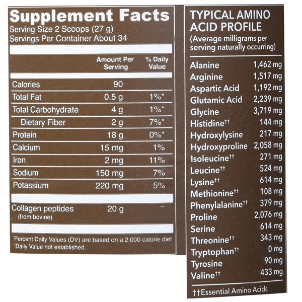 Vital Proteins Collagen Peptides Dietary Supplement – Chocolate (923g) - Image 5