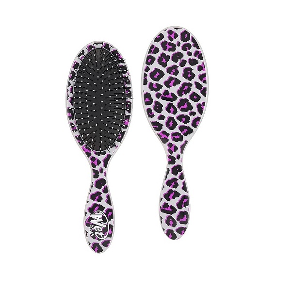 Wet Brush Original Detangler Safari Tiger Printed Hair Brush with UltraSoft IntelliFlex Bristles, Travel Detangling Hair Comb for All Hair Types (Yellow Black)