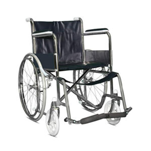 Wheel Chair Folding With Fixed Arm Rest and Foot Rest