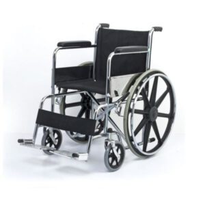Wheel Chair Folding with Fixed Arm Rest and Foot Rest With Mag Wheel FS809B