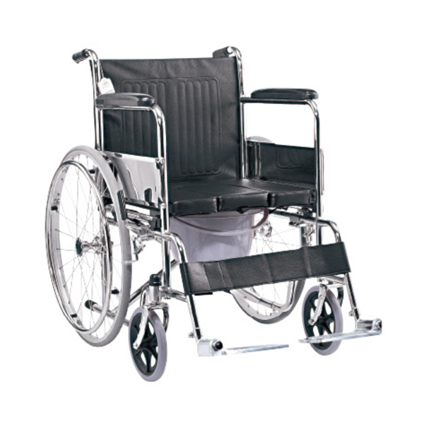 Wheelchair with Commode Seat Lift