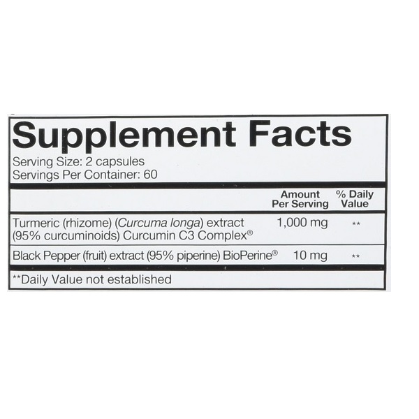 Youtheory Turmeric Extra Strength Formula Capsules 1,000 mg per Daily - Image 2