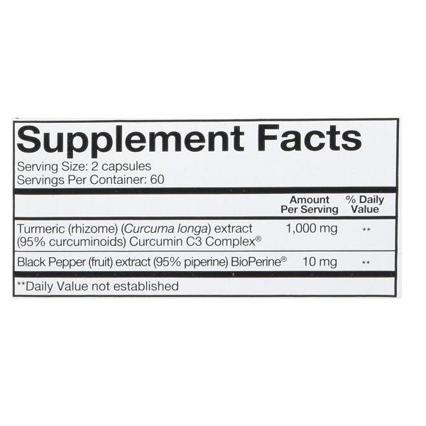 Youtheory Turmeric Extra Strength Formula Capsules 1,000 mg per Daily - Image 4