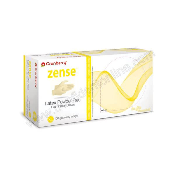 Zense Latex powder Free Examination Gloves