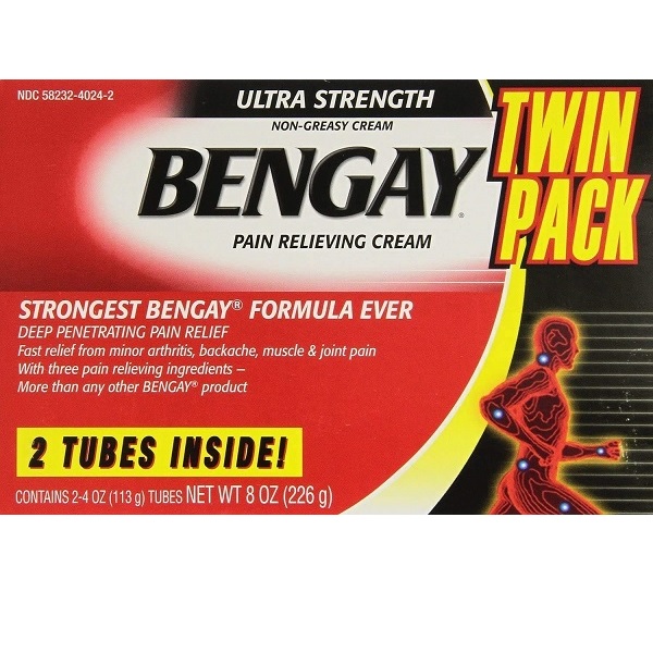 Bengay Ultra Strength Pain Relieving Cream 113g twin pack