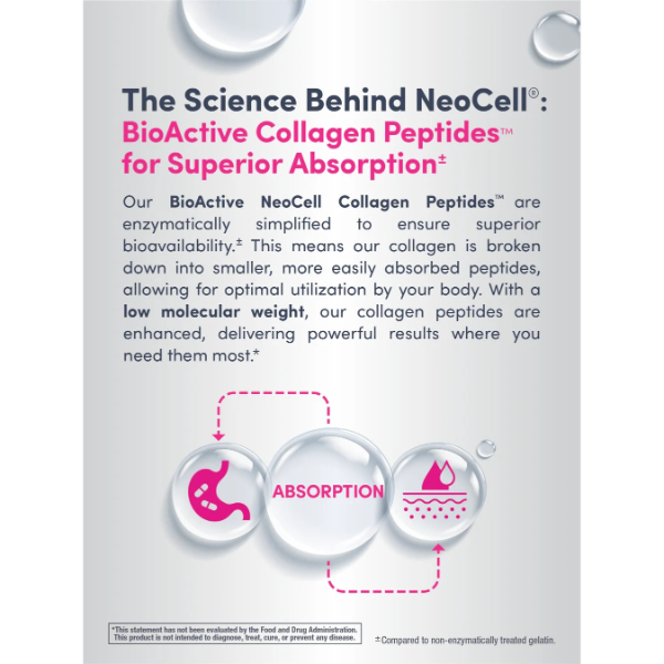 NeoCell Super Collagen Peptides Unflavored Powder Dietary Supplement, 400g - Image 4