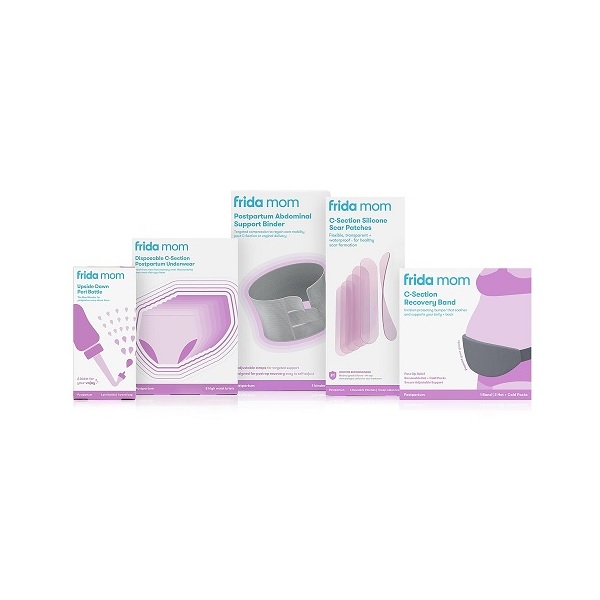 Frida Mom Postpartum Abdominal Support Binder | Natural Delivery & C-Section Recovery | 9" High Adjustable Compression Wrap - Image 3