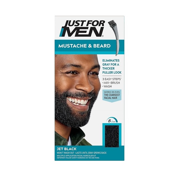 Just For Men Brush-In Color Gel Mustache & Beard Jet Black M-60