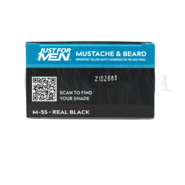 Just For Men Color Gel Mustache - Beard M-55 Real Black 1 Each - Image 2