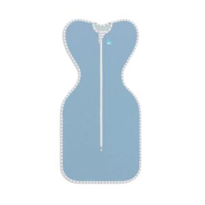 Love To Dream Swaddle UP 1.0 TOG, Dusty Blue, Small, 8-13 lbs., Dramatically Better Sleep, Allow Baby to Sleep in Their Preferred arms up Position for self-Soothing, snug fit Calms Startle Reflex