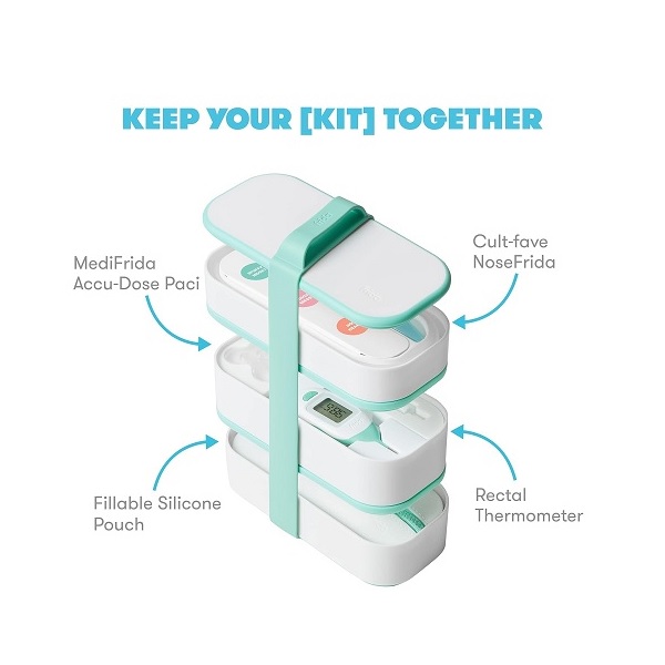 Mobile Medicine Cabinet Travel Kit by Frida Baby | Portable Carrying Case Stocked with Wellness Essentials - Image 2