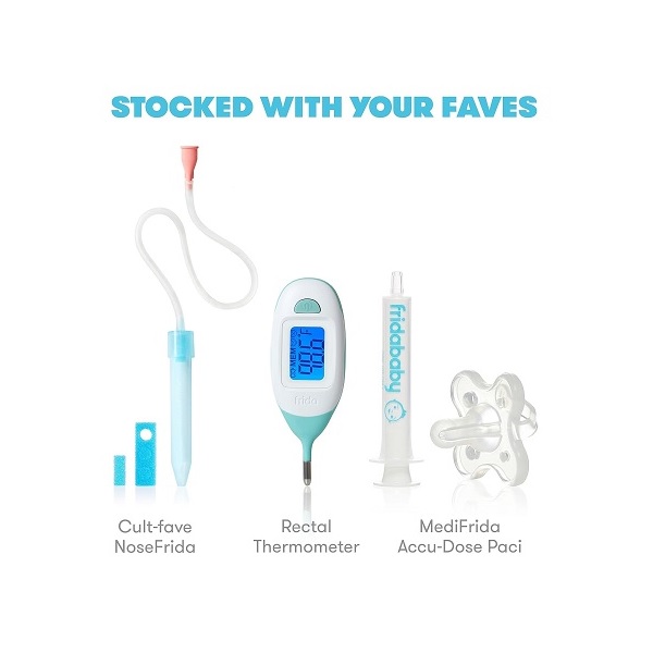 Mobile Medicine Cabinet Travel Kit by Frida Baby | Portable Carrying Case Stocked with Wellness Essentials - Image 3