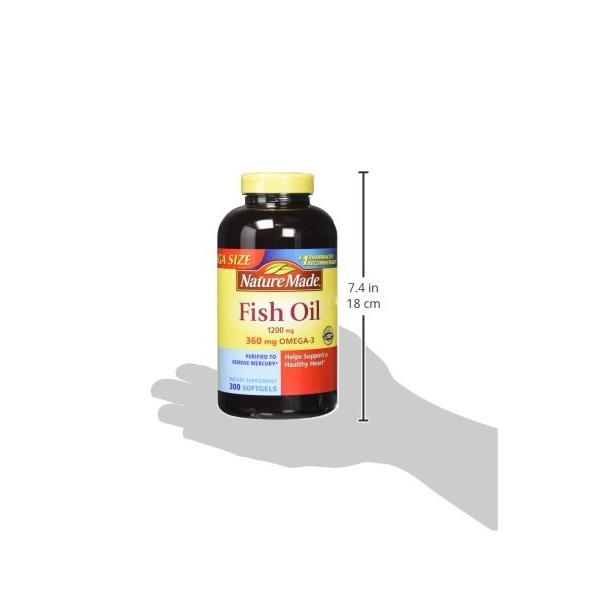 Nature Made Fish Oil Omega-3 1200mg, 300 Softgels - Image 9