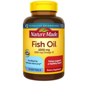 Nature Made Fish Oil,1000 mg, 300 mg OMEGA-3, 90-Count