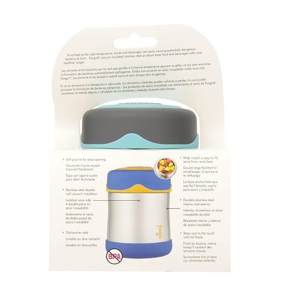Thermos Foogo Vacuum Insulated Stainless Steel 10-Ounce Food Jar (Charcoal, Teal) - Image 5