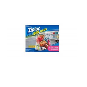 Ziploc Big Bag Double Zipper, X-Large, 4-Count