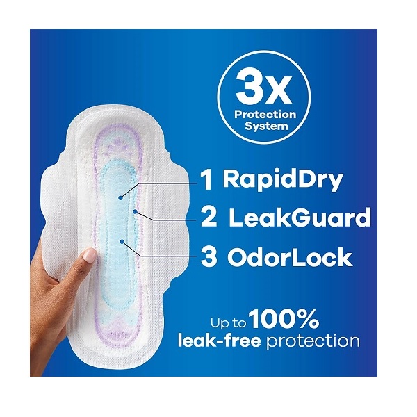 Always Ultra Thin Pads Super W/Flexi-Wings Unscented 42 Count - Image 2