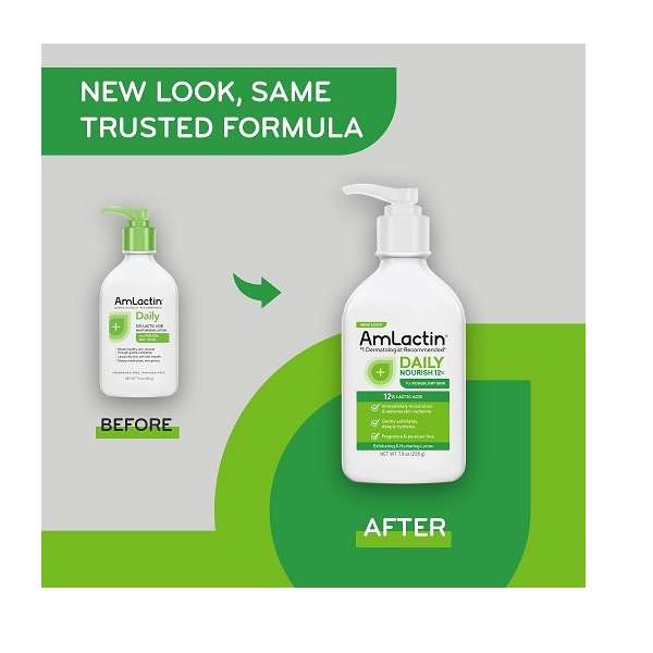 AmLactin Daily Moisturizing Body Lotion | Instantly Hydrates, Relieves Roughness | Powerful Alpha-Hydroxy Therapy Gently Exfoliates | Smooths Rough, Dry Skin | Paraben-Free 7.9 oz. - Image 5